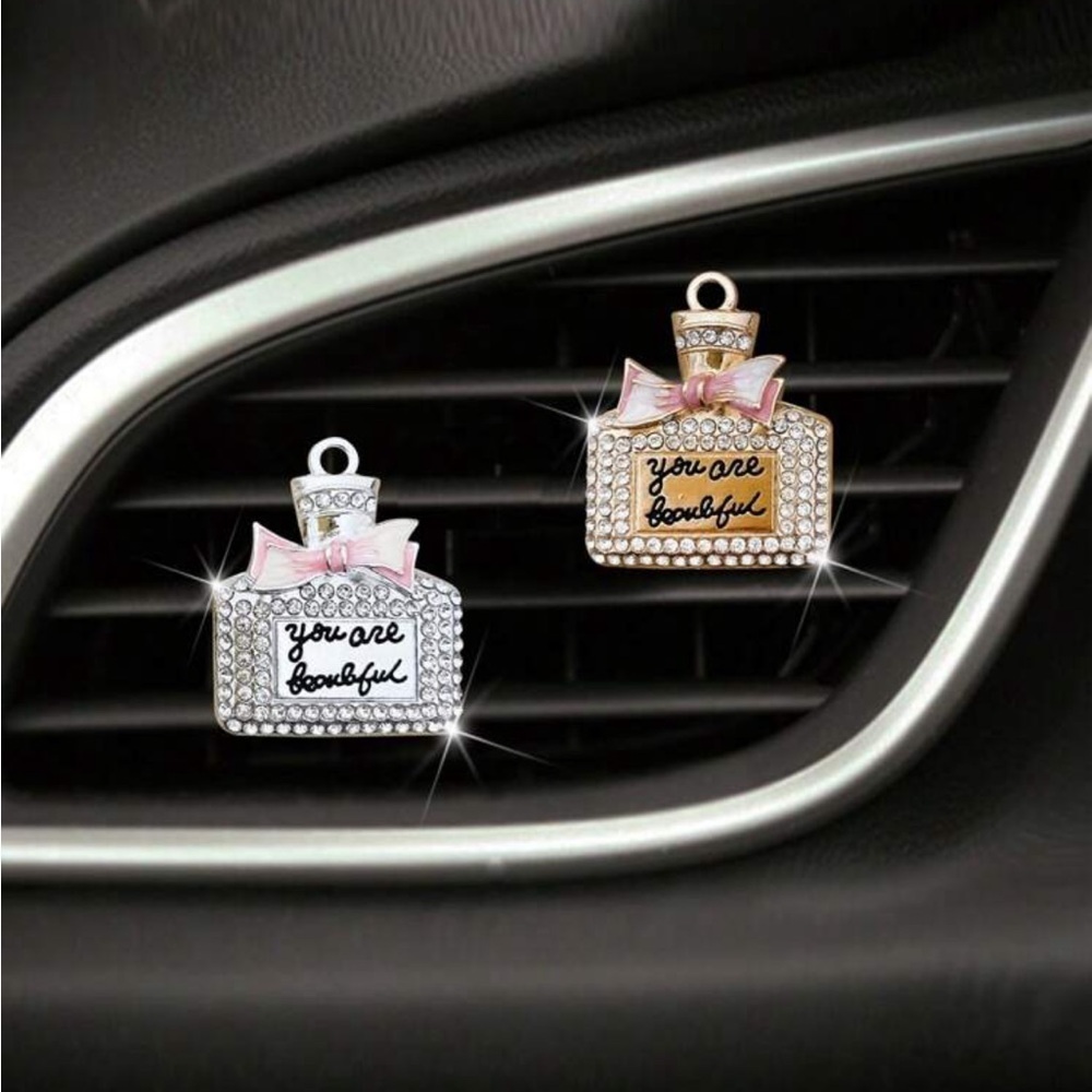 Luxe Inspired Perfume Bottle Clip Air Freshener Car Accessory